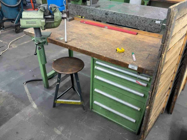 GARANT Werkbank GARANT, Metallunterbau mit Schubladenschrank, mit Inhalt