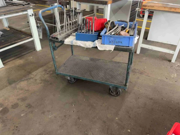 Transportwagen, 2 Ebenen, Riffelblech