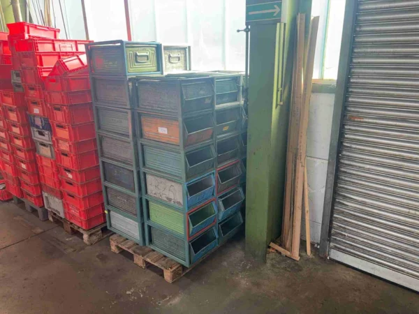 Posten Metall-Sichtlagerkästen, ca. 30 Stück