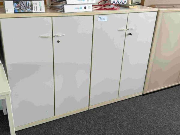 Sideboard, grau, Flügeltüren, 2 Stück