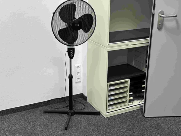 Sideboard, grau, mit Rollladentüren vertikal, 2 Stück