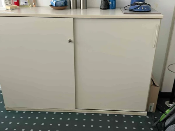 Sideboard, grau, Schiebetüren