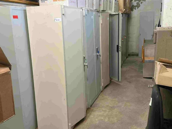 Wertschutzschrank/Tresor, hellgrau, 1-türig