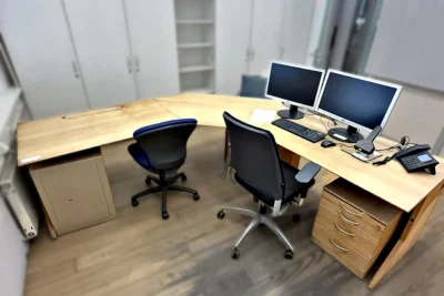 Standortauflösung Mocopinus GmbH & Co. KG Karlsruhe | Büroausstattung, EDV-Arbeitsplätze, Lager- & Betriebsausstattung, Drucklufttechnik