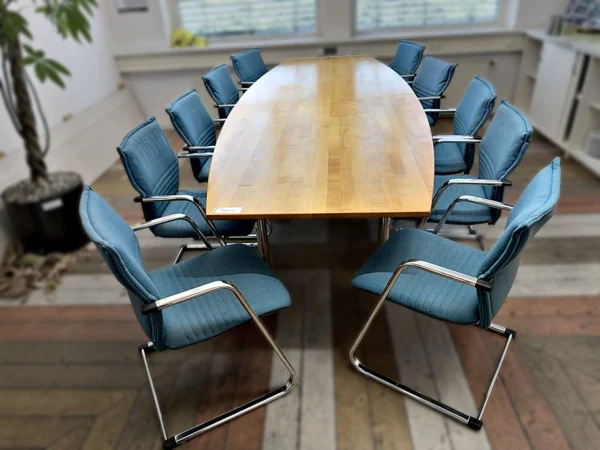 Konferenztisch mit Freischwingern 10 Stück